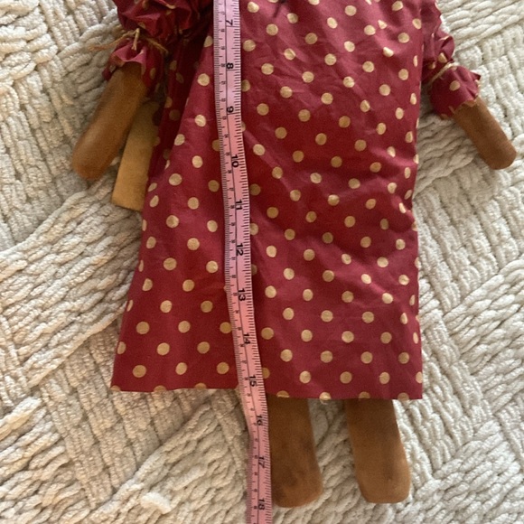 Handmade Primitive Folk Art Raggedy Ann Doll - Picture 5 of 5